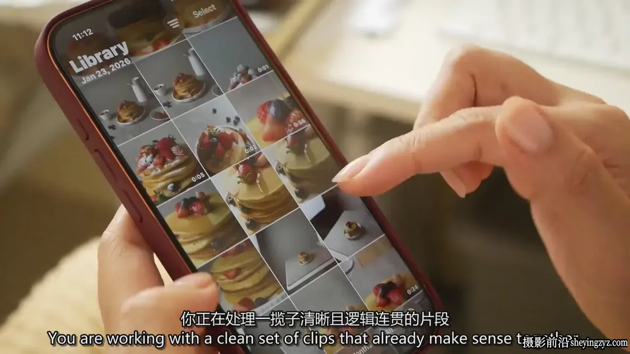 iPhone美食视频拍摄及CapCut剪辑美食短视频教程-独家精翻中英字幕