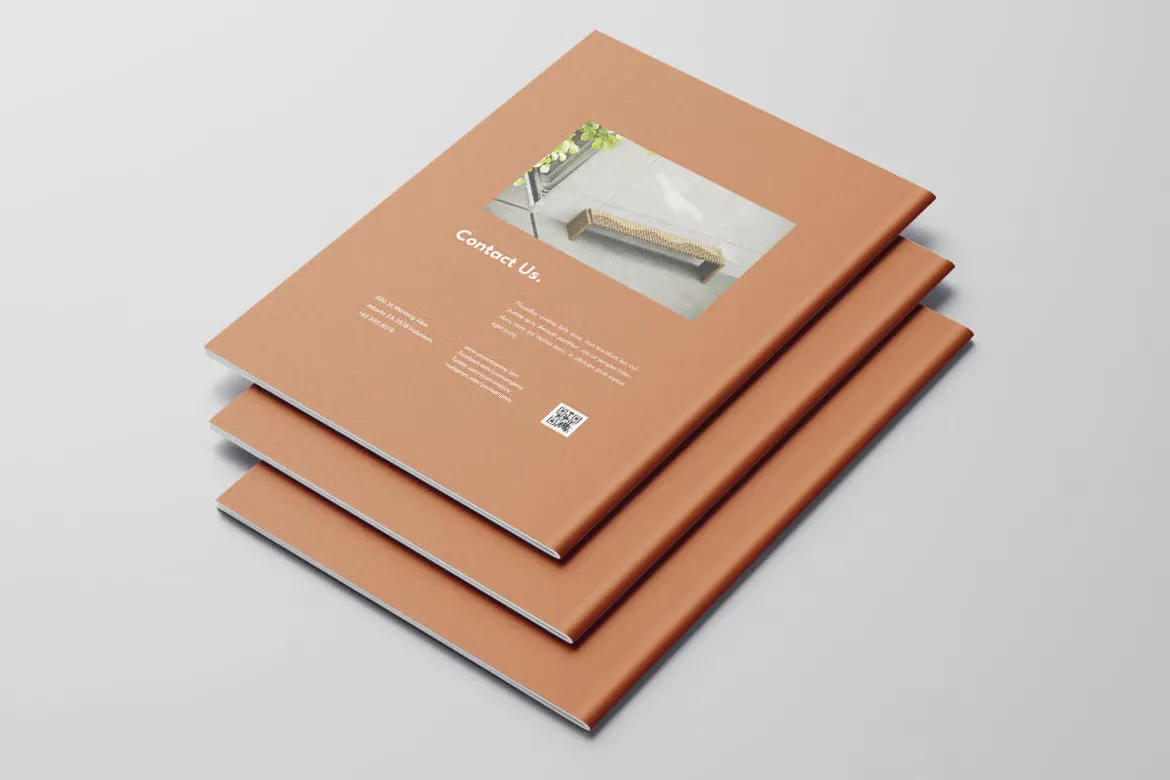 家具产品目录排版布局商业印刷InDesign模板 第6卷