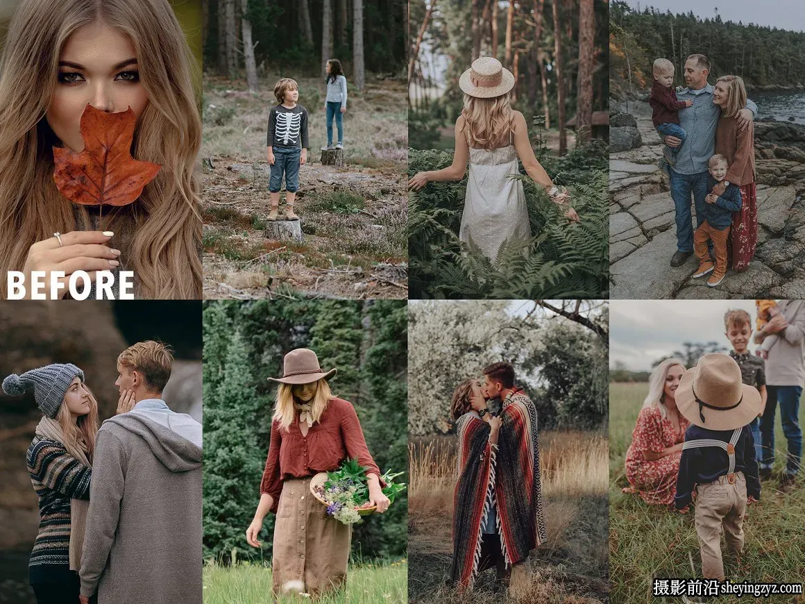 森系人像质感电影胶片LR预设 WOODS FOREST LIGHTROOM PRESETS