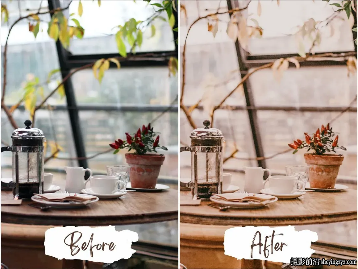 咖啡馆美食博客咖啡色调免费LR预设 Coffee Shop Lightroom Presets
