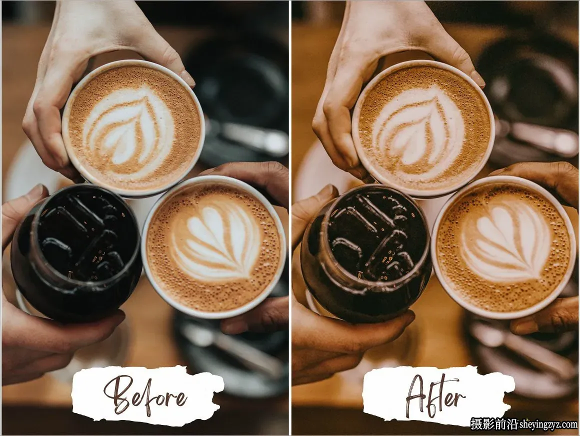 咖啡馆美食博客咖啡色调免费LR预设 Coffee Shop Lightroom Presets