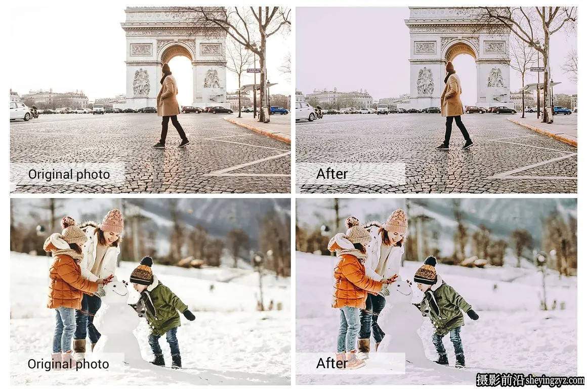 冬季旅拍人像调色Lightroom预设 Winter Holiday Lightroom Presets
