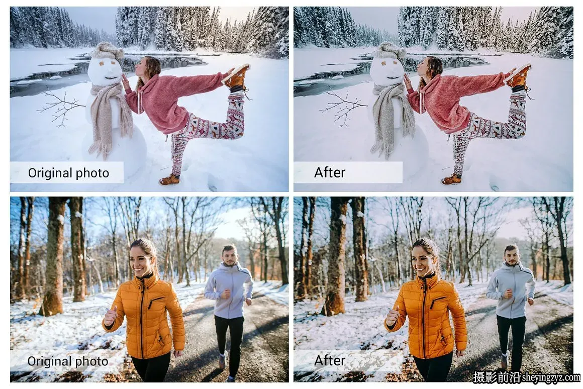 冬季旅拍人像调色Lightroom预设 Winter Holiday Lightroom Presets