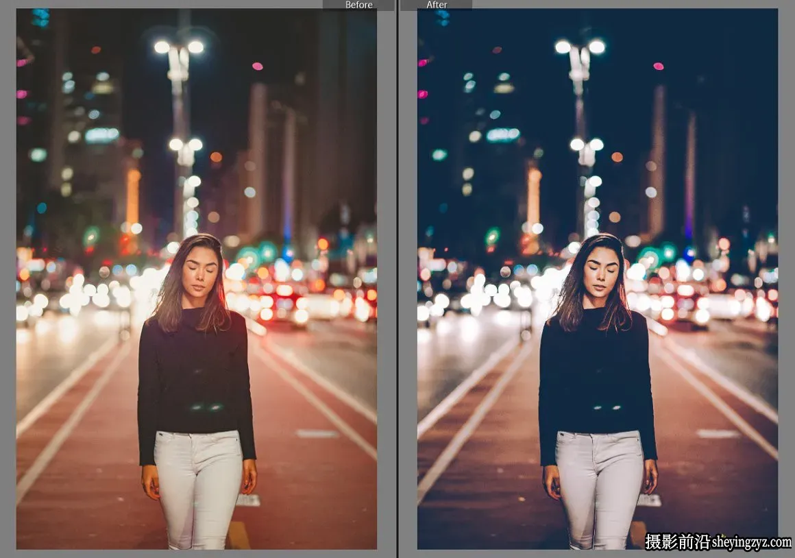 城市夜景街头摄影调色LR预设 Night Photography Lightroom Preset