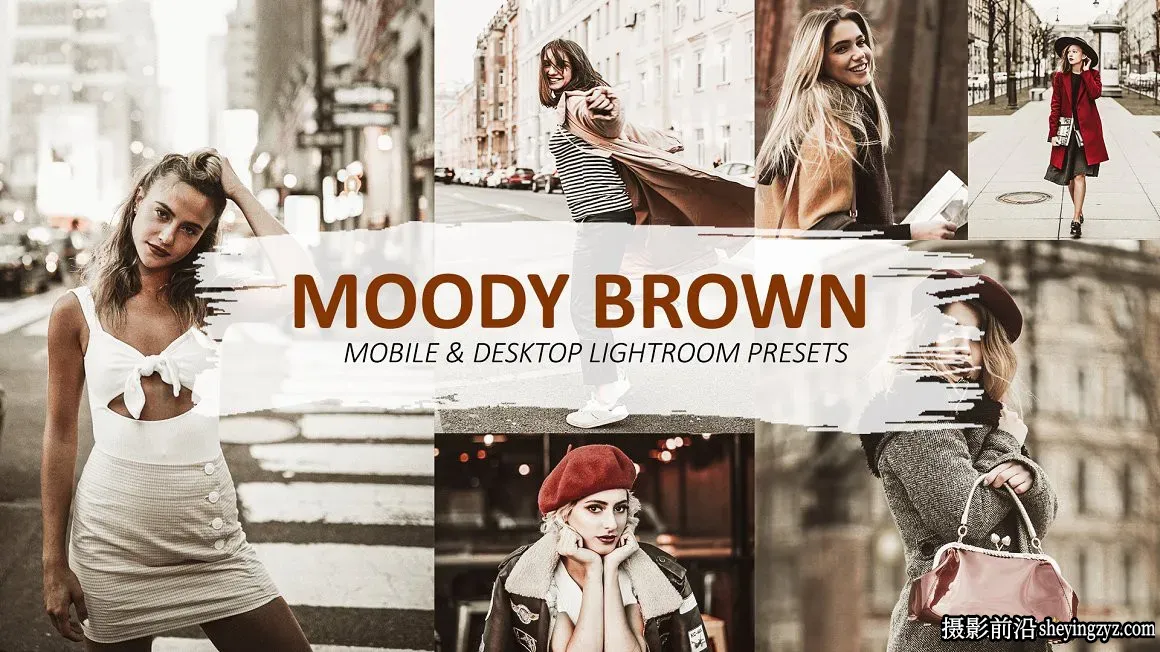 棕色复古胶片情绪人像LR预设/手机滤镜 Lightroom Brown Presets