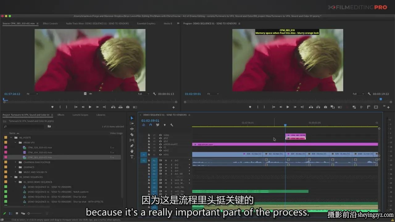 Film Editing Pro一部完整故事片剪辑的艺术教程-独家精翻中英字幕