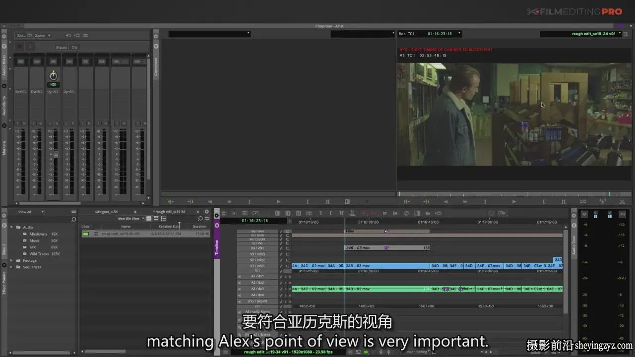 Film Editing Pro一部完整故事片剪辑的艺术教程-独家精翻中英字幕