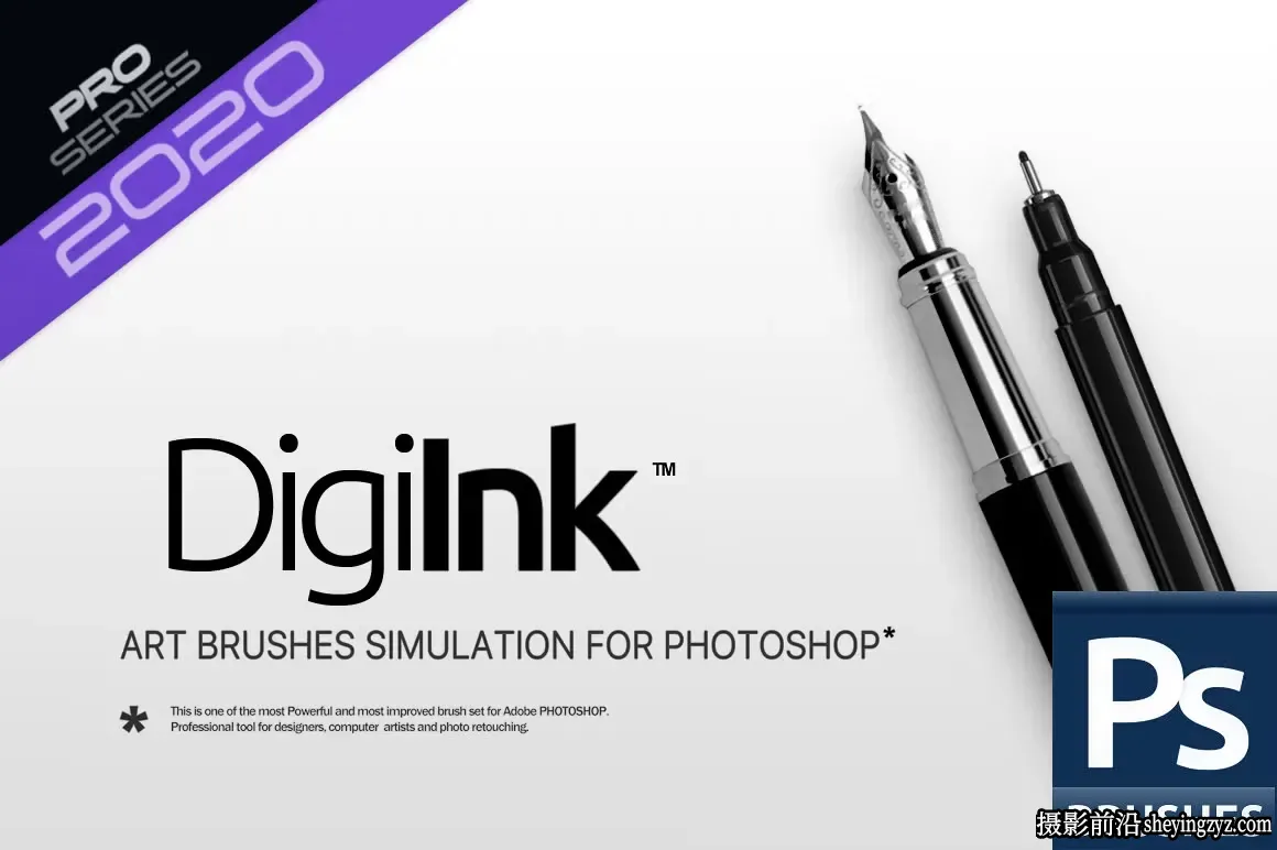 数码油墨墨水艺术绘画笔刷 RM Digi Ink™