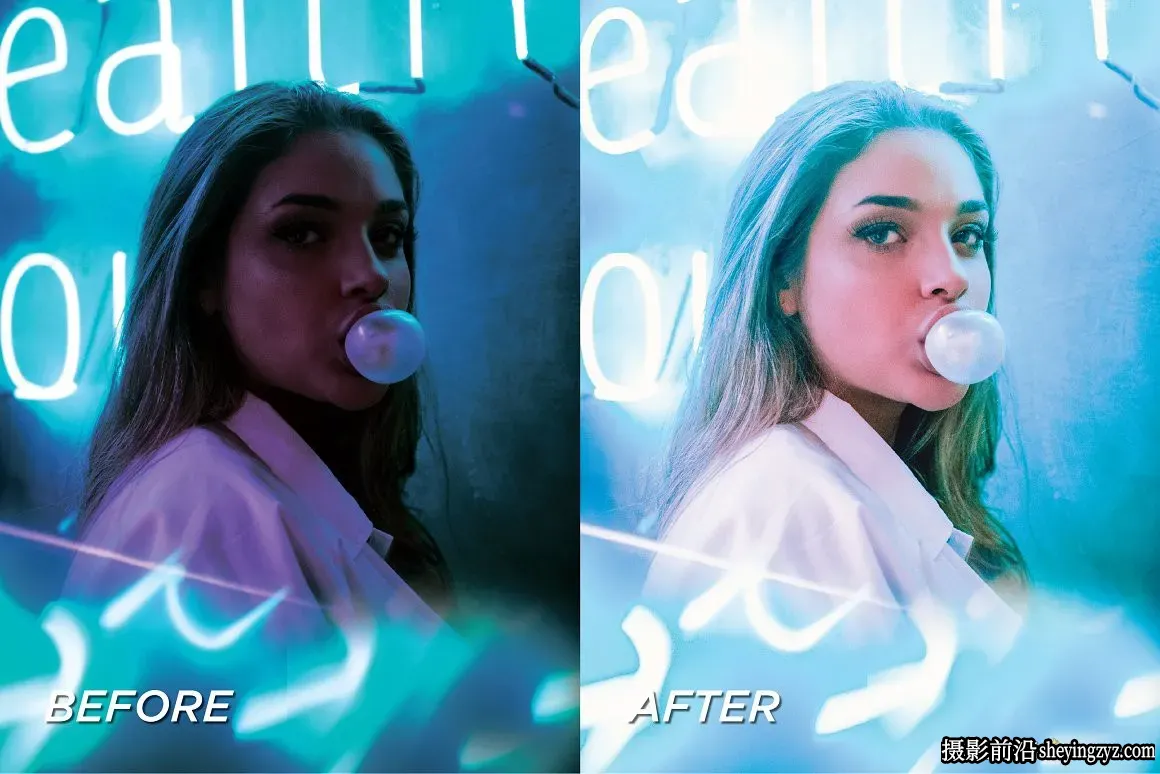 城市夜景霓虹人像LR预设/手机调色滤镜 Neon Lightroom Presets