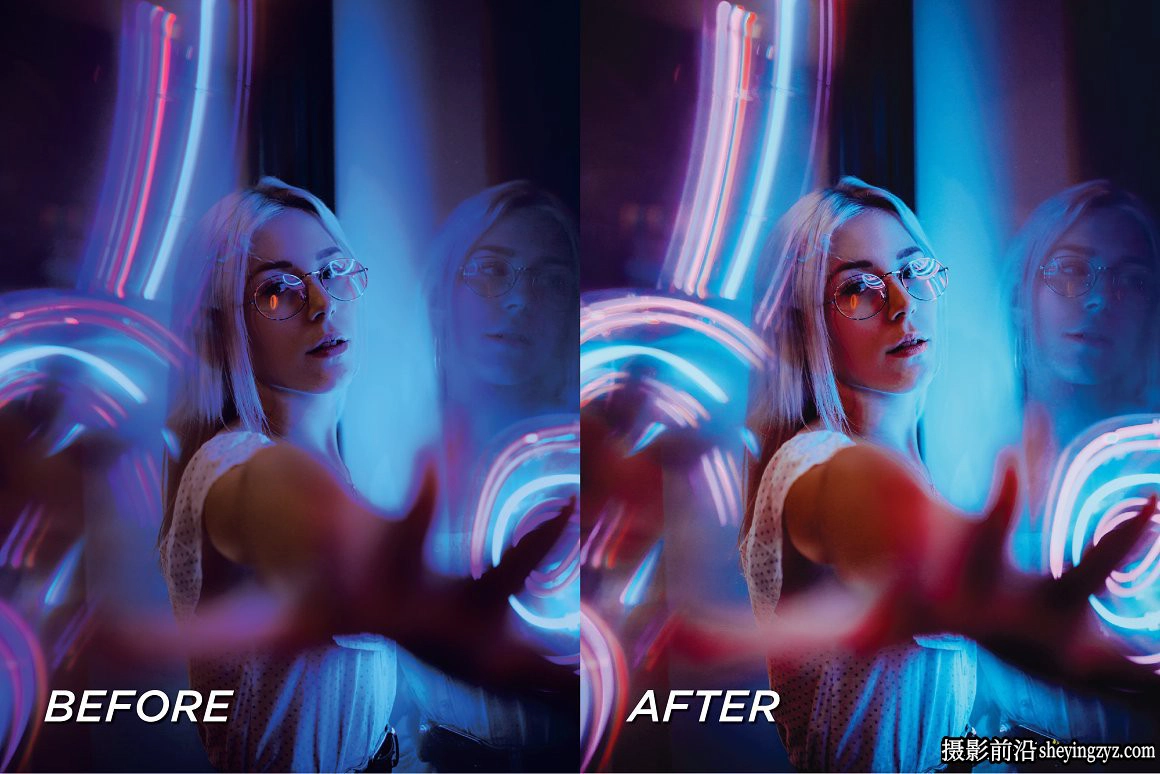 城市夜景霓虹人像LR预设/手机调色滤镜 Neon Lightroom Presets