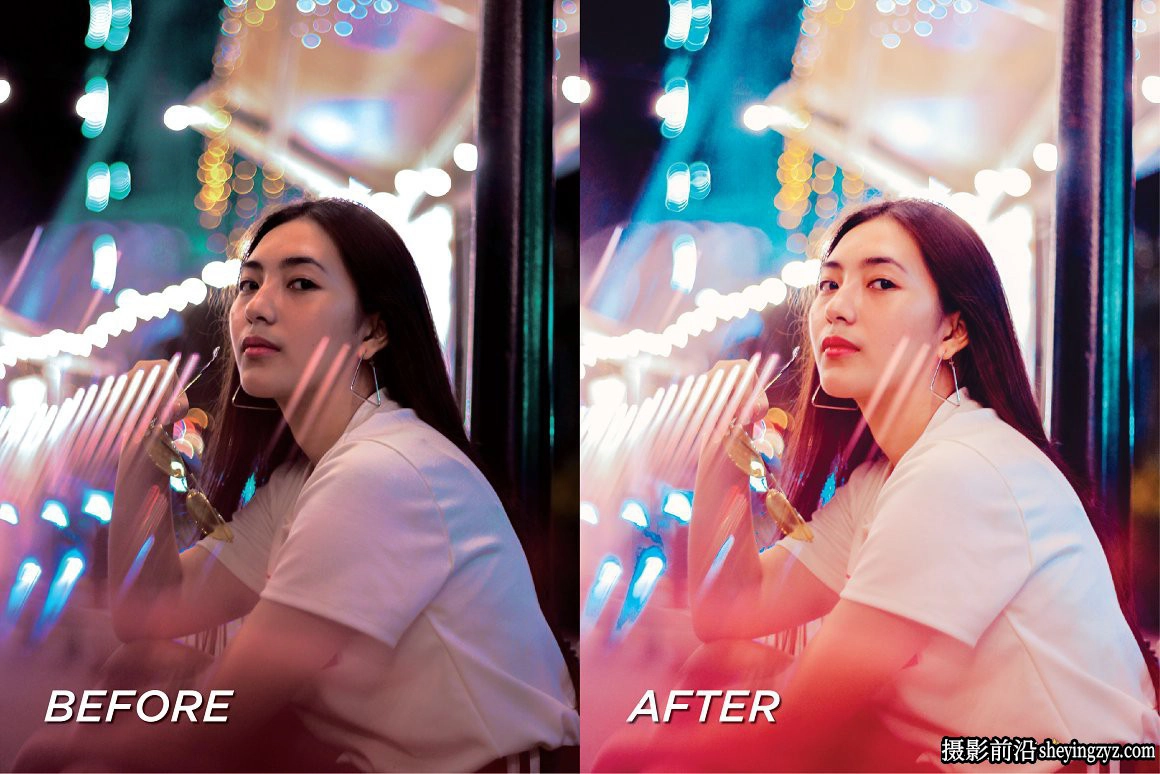 城市夜景霓虹人像LR预设/手机调色滤镜 Neon Lightroom Presets