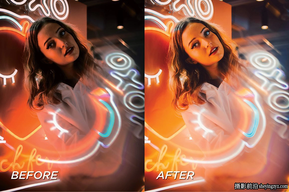 城市夜景霓虹人像LR预设/手机调色滤镜 Neon Lightroom Presets