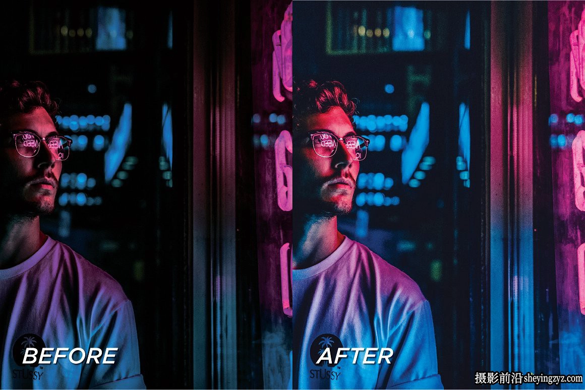 城市夜景霓虹人像LR预设/手机调色滤镜 Neon Lightroom Presets