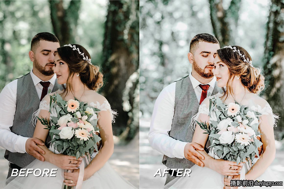 清新胶片婚礼人像调色Lightroom预设 Wedding Lightroom Pres