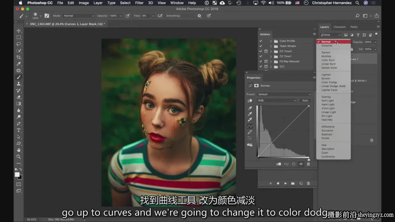CNH Photography 肖像修图调色编辑完整教程-独家精翻中英字幕