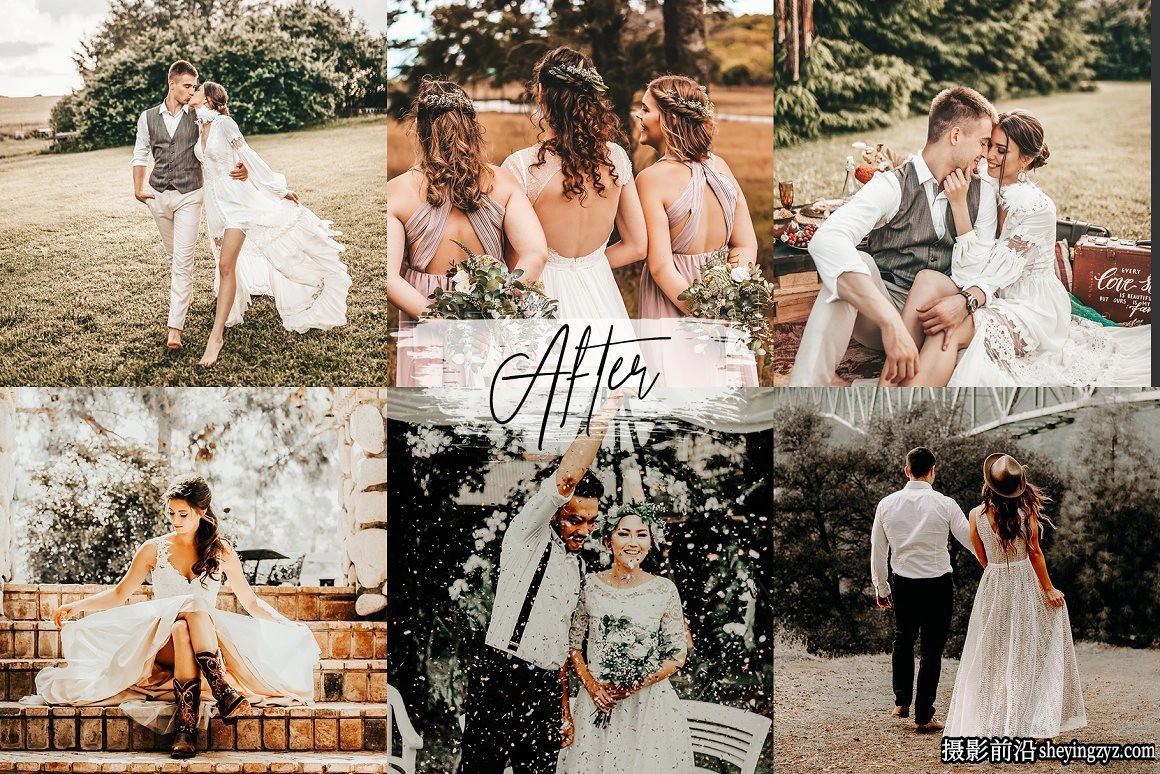波西米亚风婚礼人像Lightroom预设 Boho Wedding Lightroom Presets