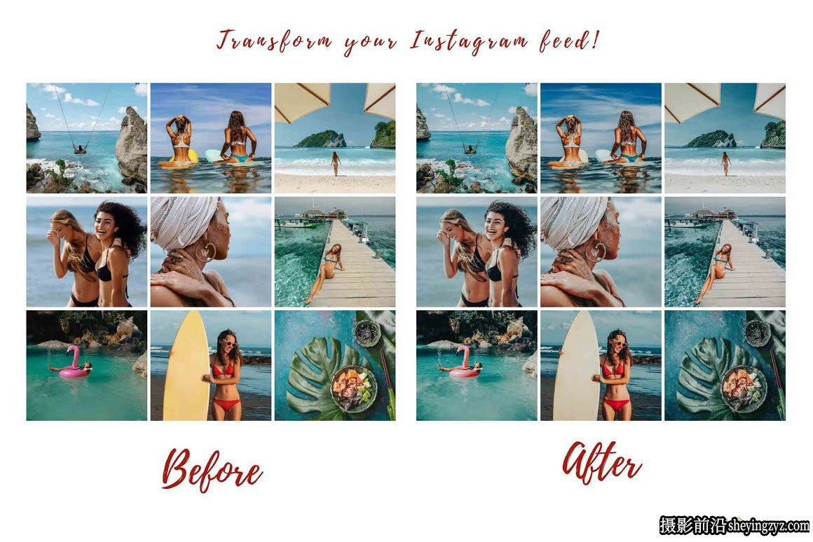 时尚旅拍写真人像调色Lightroom预设 HAWAII Lightroom Presets