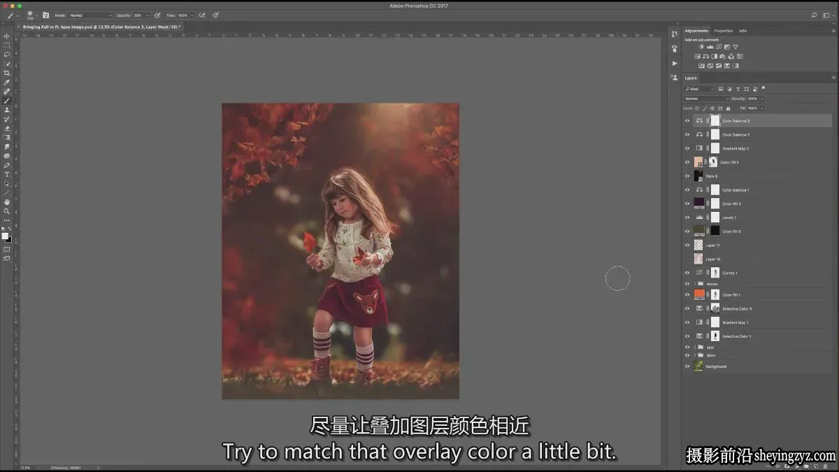 “为佛罗里达带来秋天”儿童摄影后期编辑教程-独家精翻中英字幕