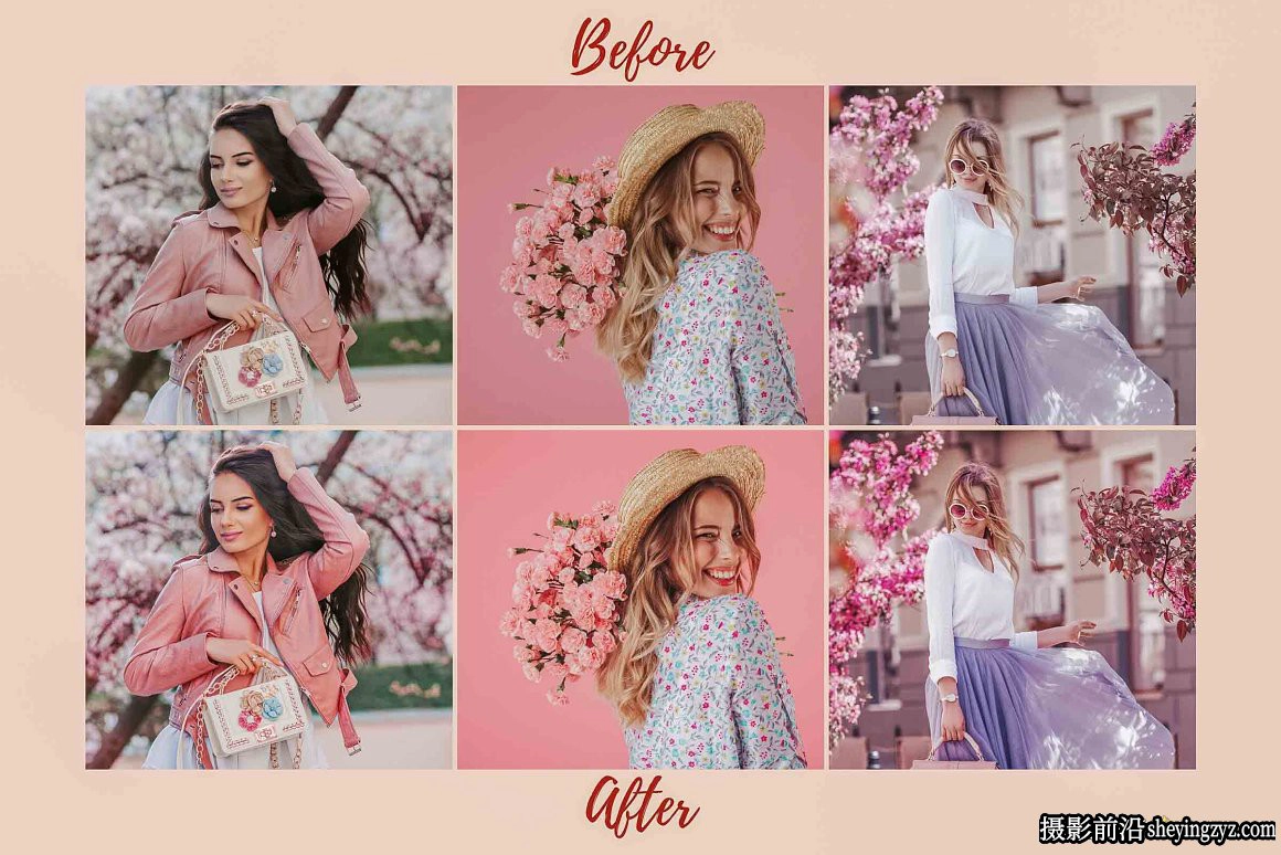 明亮通透樱花粉彩人像调色Lightroom预设SAKURA Lightroom Presets