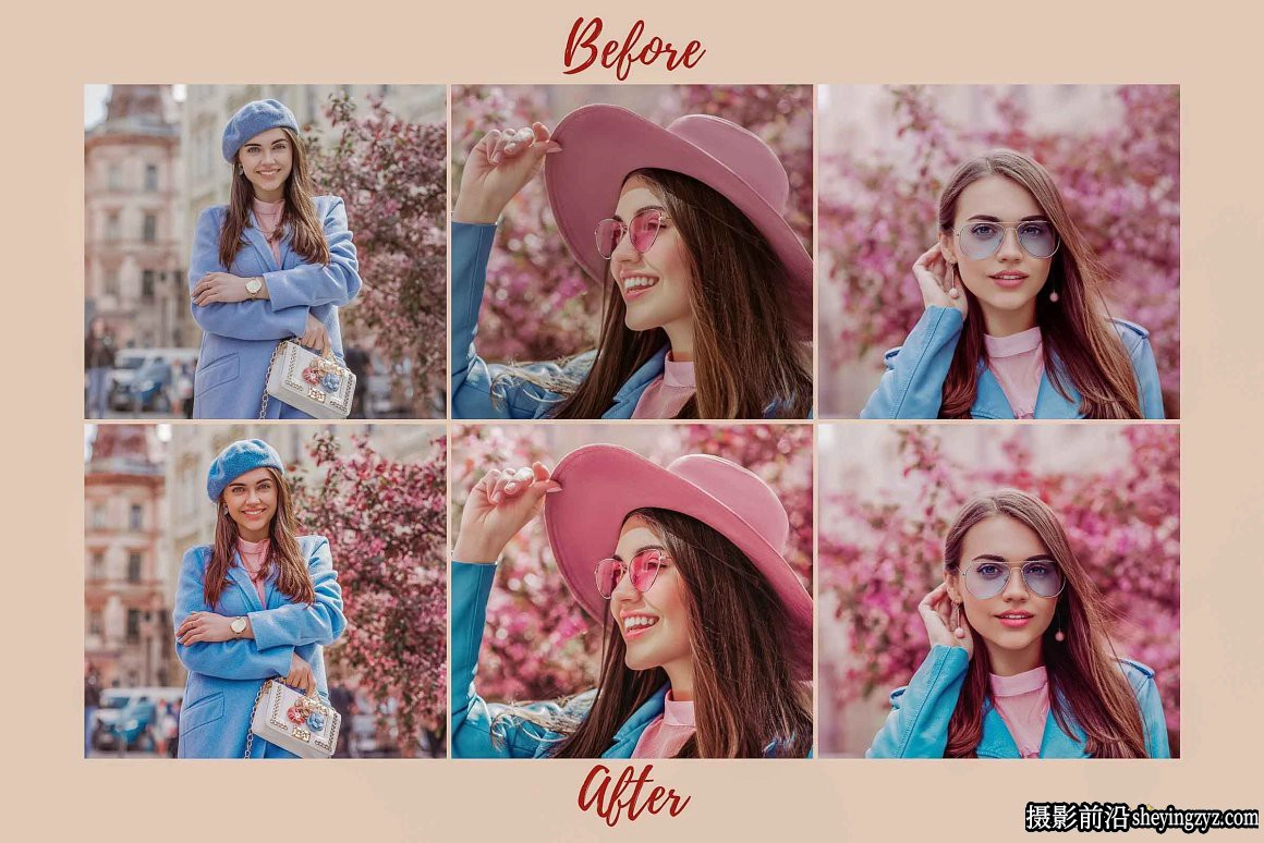 明亮通透樱花粉彩人像调色Lightroom预设SAKURA Lightroom Presets