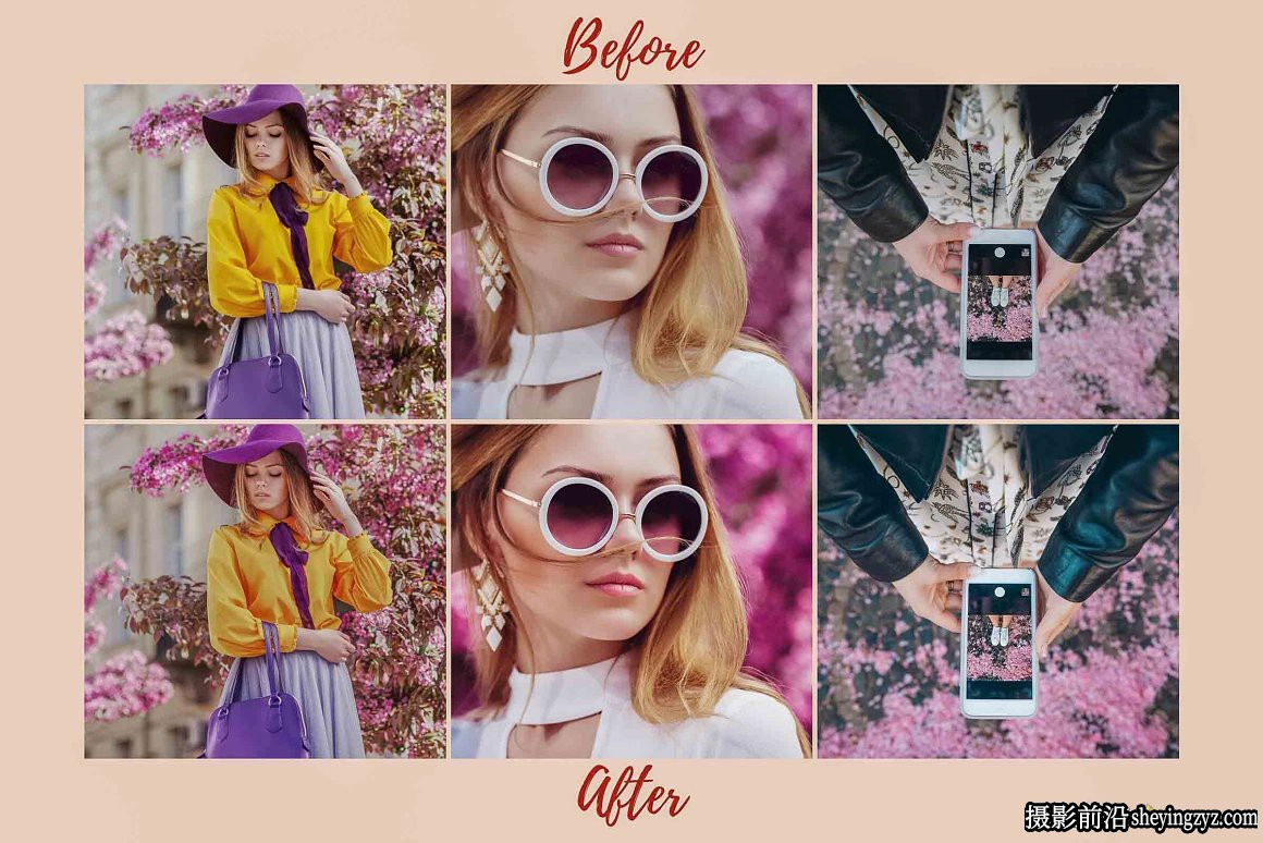 明亮通透樱花粉彩人像调色Lightroom预设SAKURA Lightroom Presets