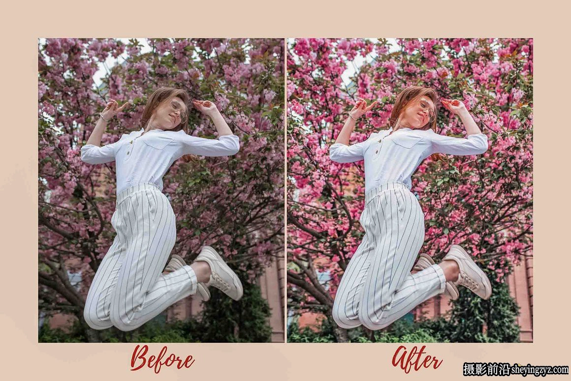 明亮通透樱花粉彩人像调色Lightroom预设SAKURA Lightroom Presets