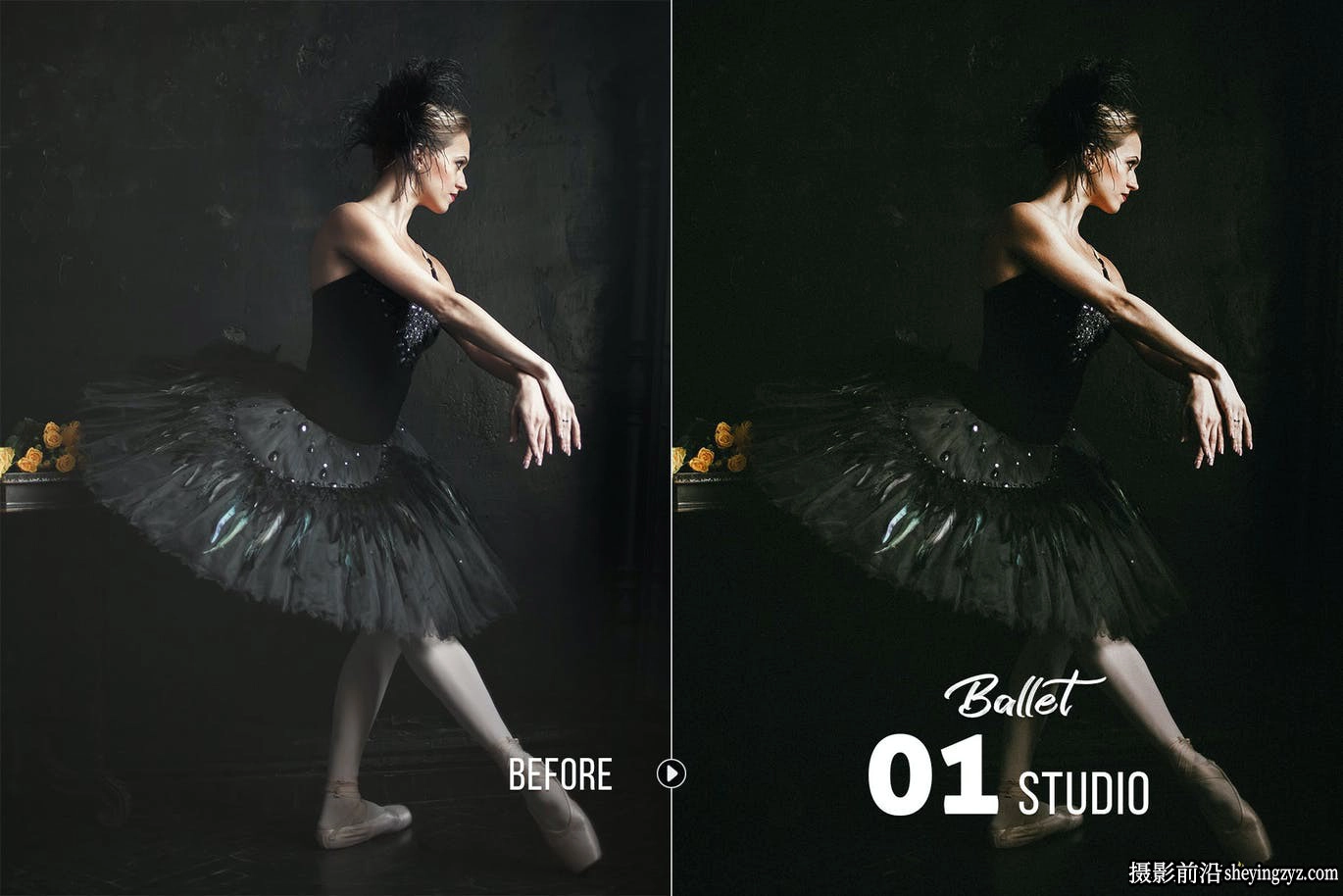 芭蕾舞蹈剧院人像调色LR预设Presetrain - Ballet Artistic Presets