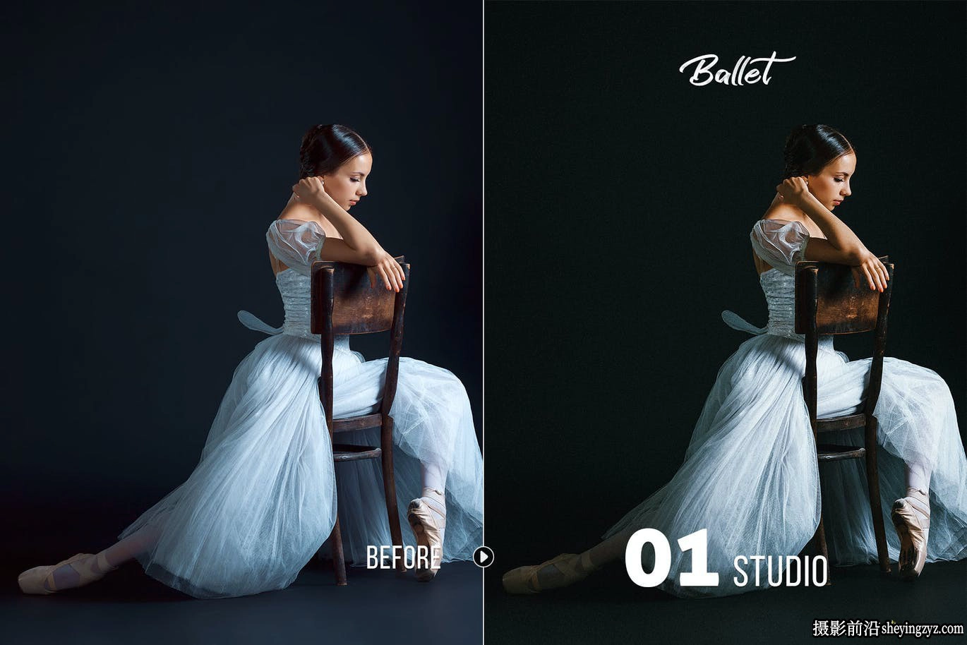 芭蕾舞蹈剧院人像调色LR预设Presetrain - Ballet Artistic Presets