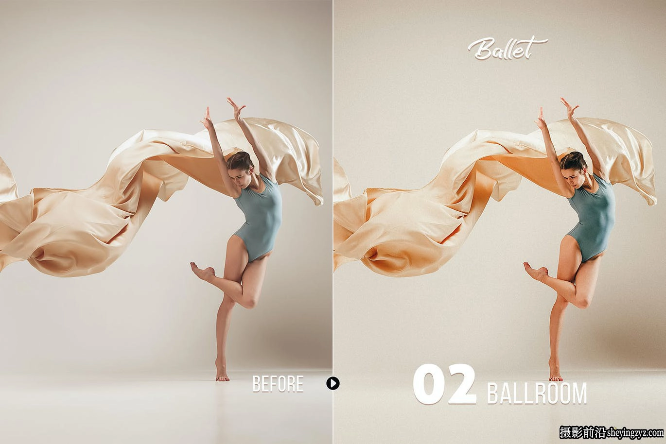芭蕾舞蹈剧院人像调色LR预设Presetrain - Ballet Artistic Presets