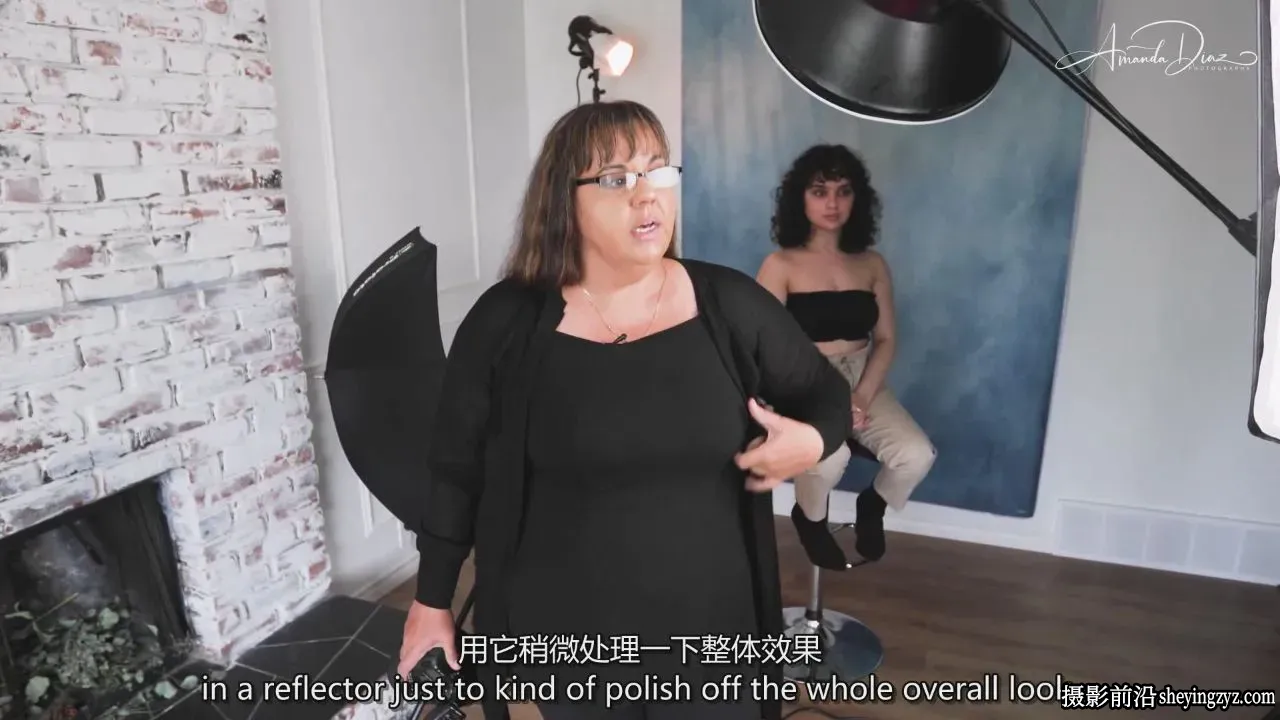 Amanda Diaz - 工作室时尚人像布光灯光设置教程-独家精翻中英字幕