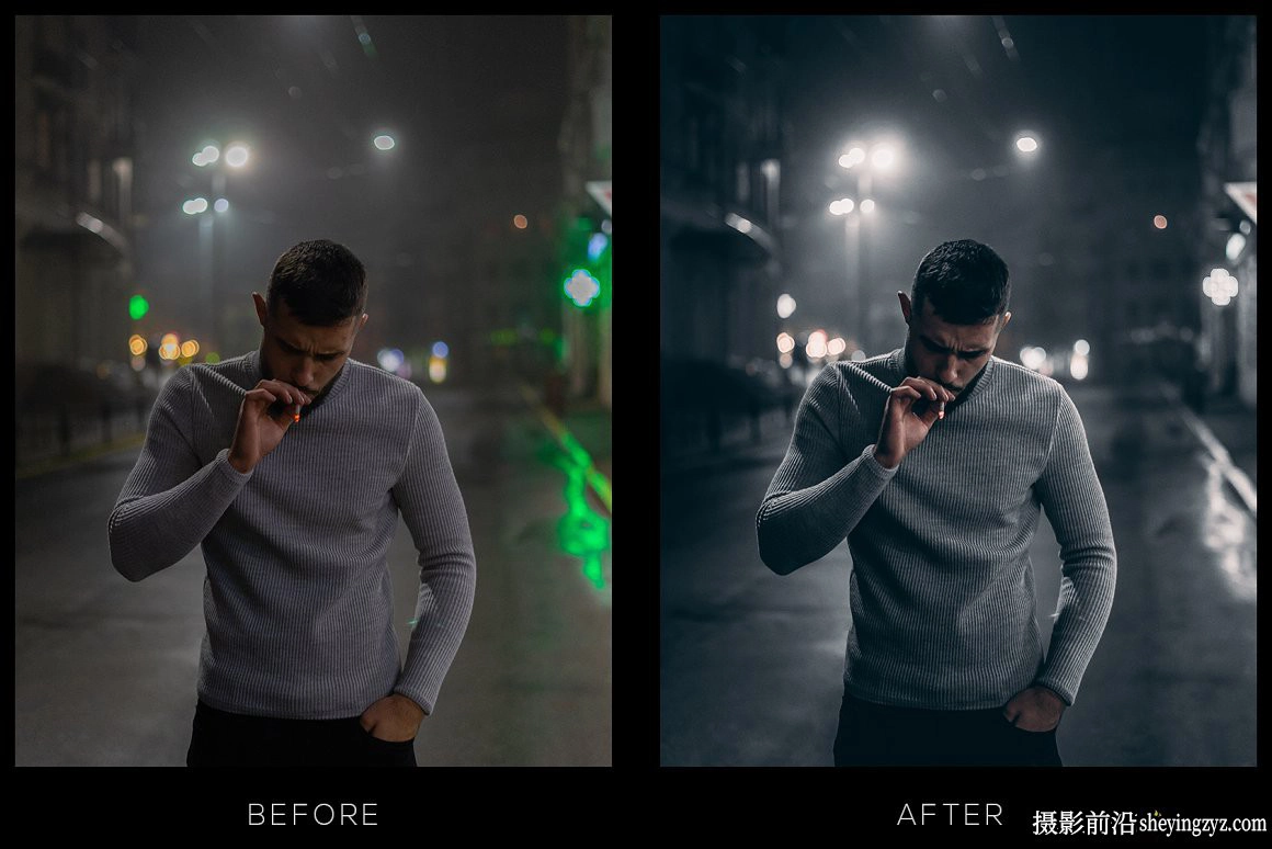 黑暗城市街道质感电影胶片LR预设 Dark style Lightroom presets