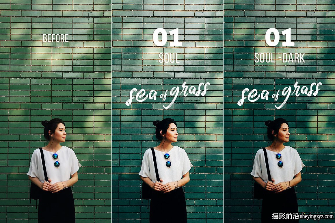 清新森系人像调色Lightroom预设 Sea of Grass Portrait Presets