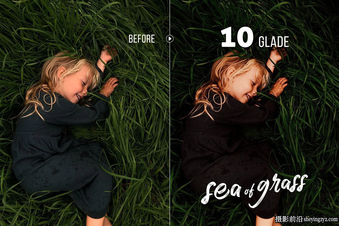 清新森系人像调色Lightroom预设 Sea of Grass Portrait Presets