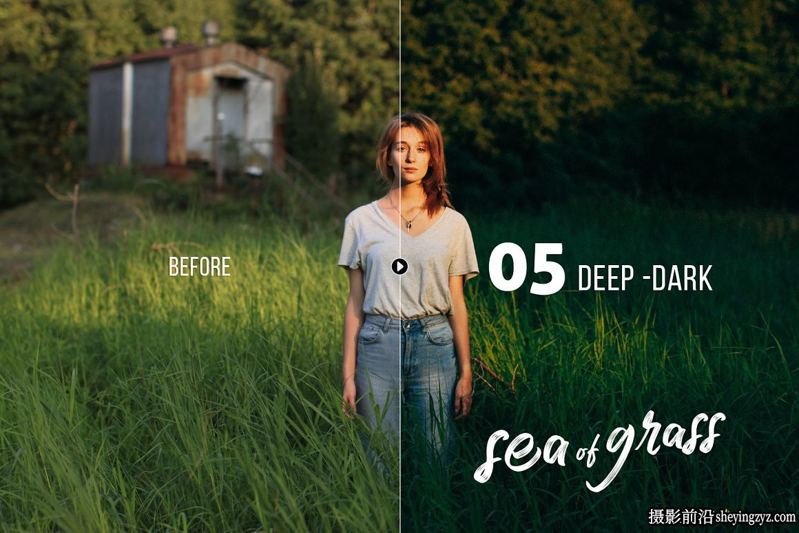 清新森系人像调色Lightroom预设 Sea of Grass Portrait Presets