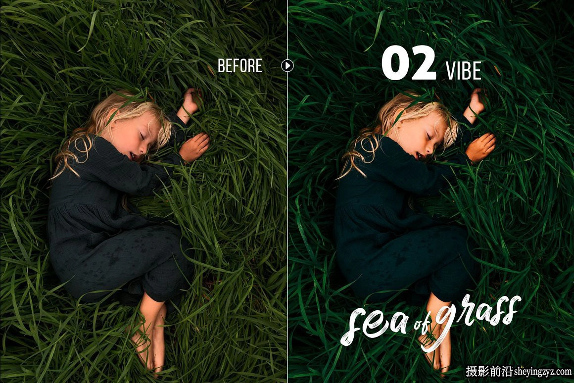 清新森系人像调色Lightroom预设 Sea of Grass Portrait Presets