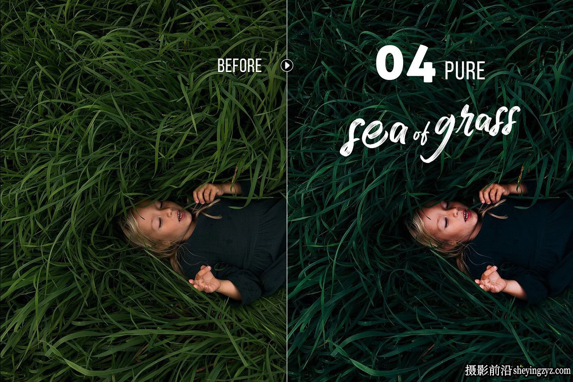 清新森系人像调色Lightroom预设 Sea of Grass Portrait Presets