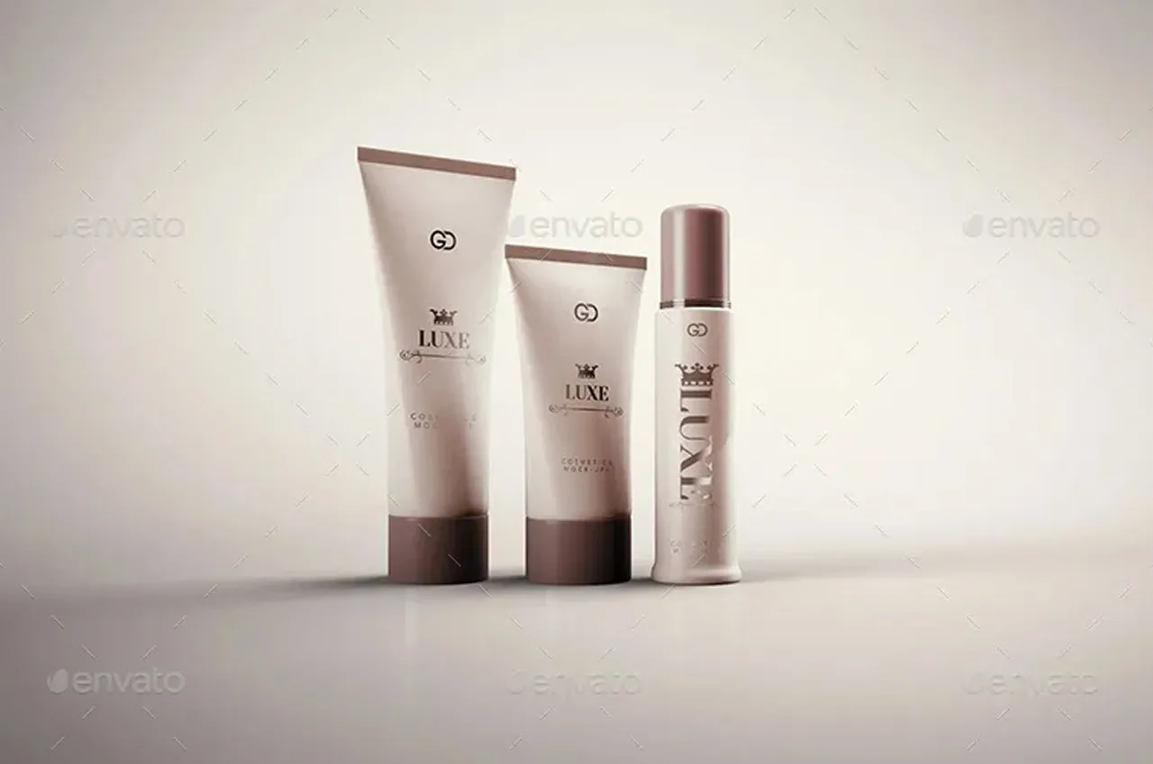 8种化妆用品外观展示样机模型 第一卷