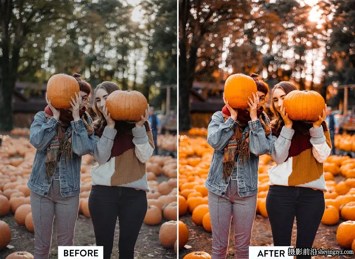 秋季人像通透暖色调免费Lightroom预设 PUMPKIN PIE Lightroom Preset