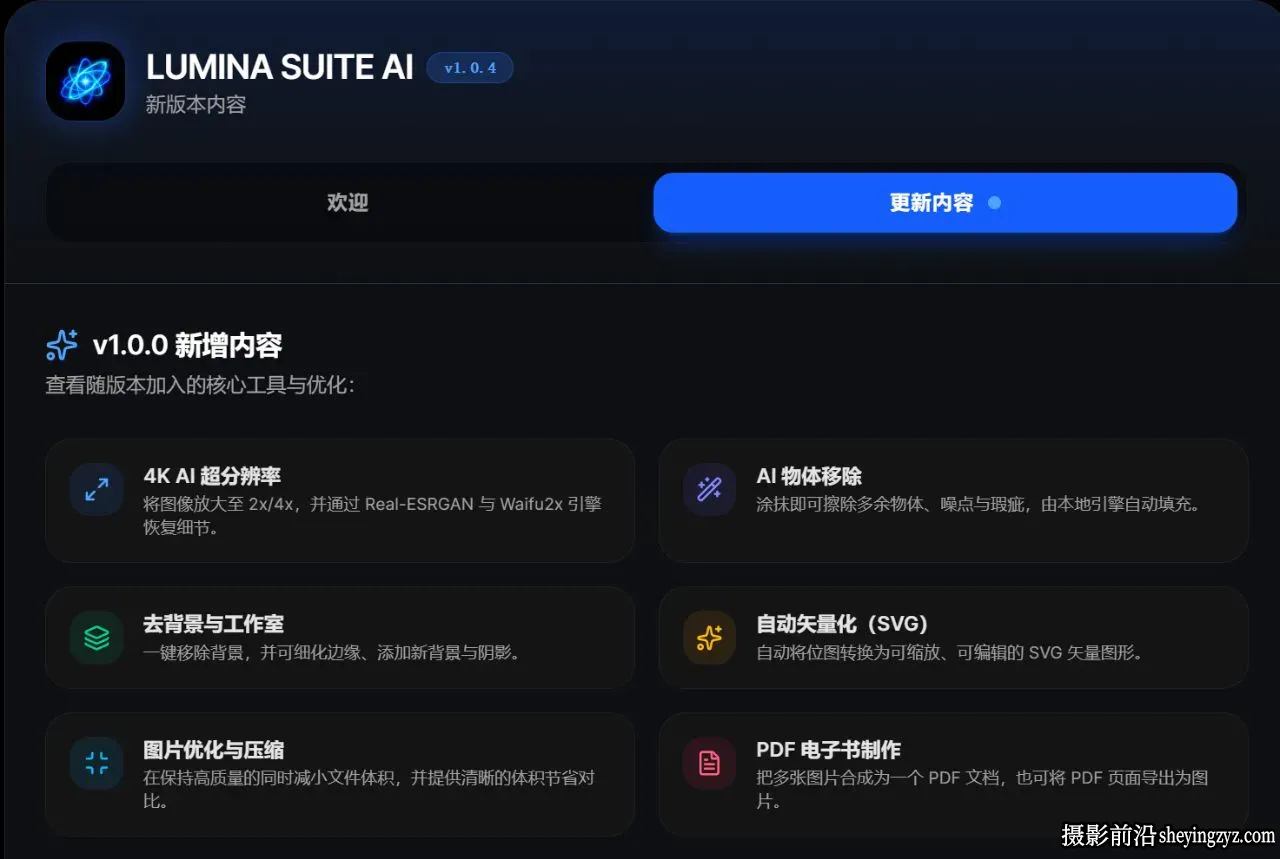 AI本地人工智能图形处理软件Lumina Suite AI v1.0.4 中文版