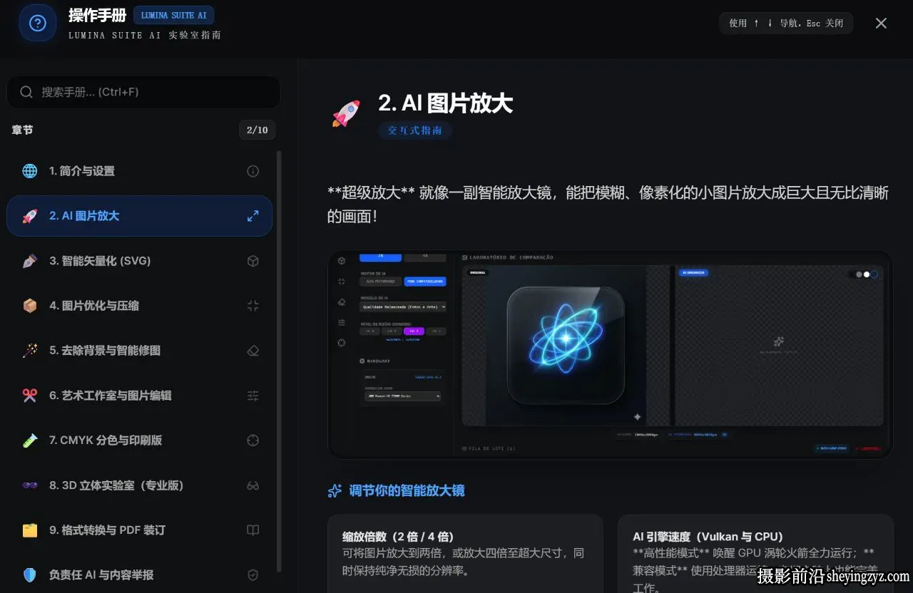 AI本地人工智能图形处理软件Lumina Suite AI v1.0.4 中文版