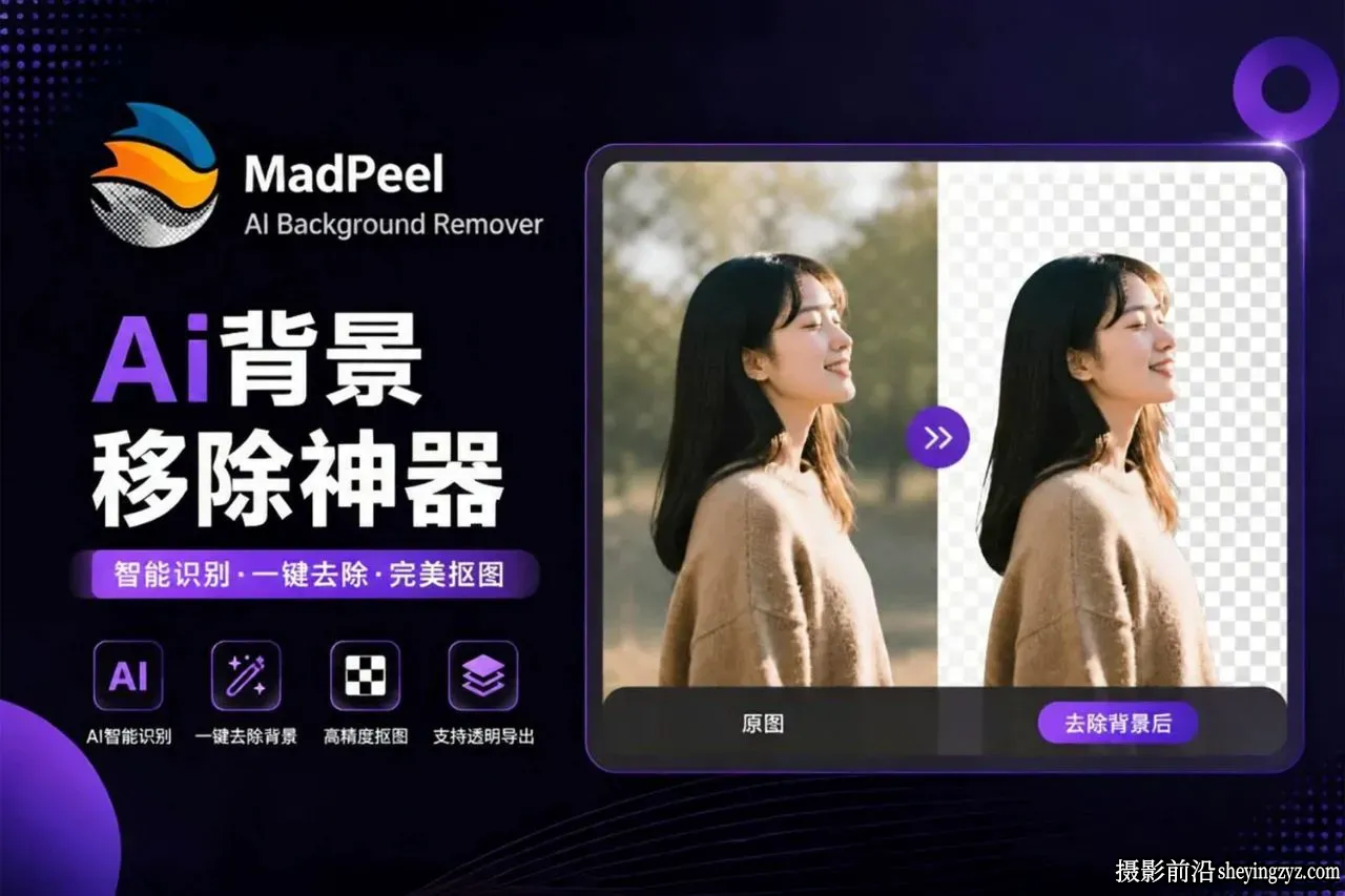 AI一键自动批量抠图 MadPeel AI v1.0.1 中文汉化本地离线+批量处理