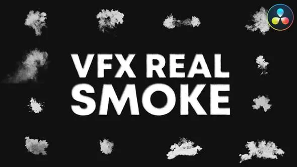 达芬奇模板-视觉特效真实烟雾动画特效叠加模板VH-48591948