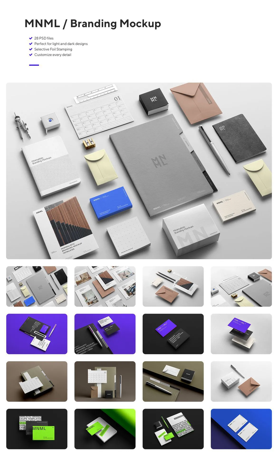 MockupCloud - 超过300个专业企业文具品牌展示PSD样机模型大合集