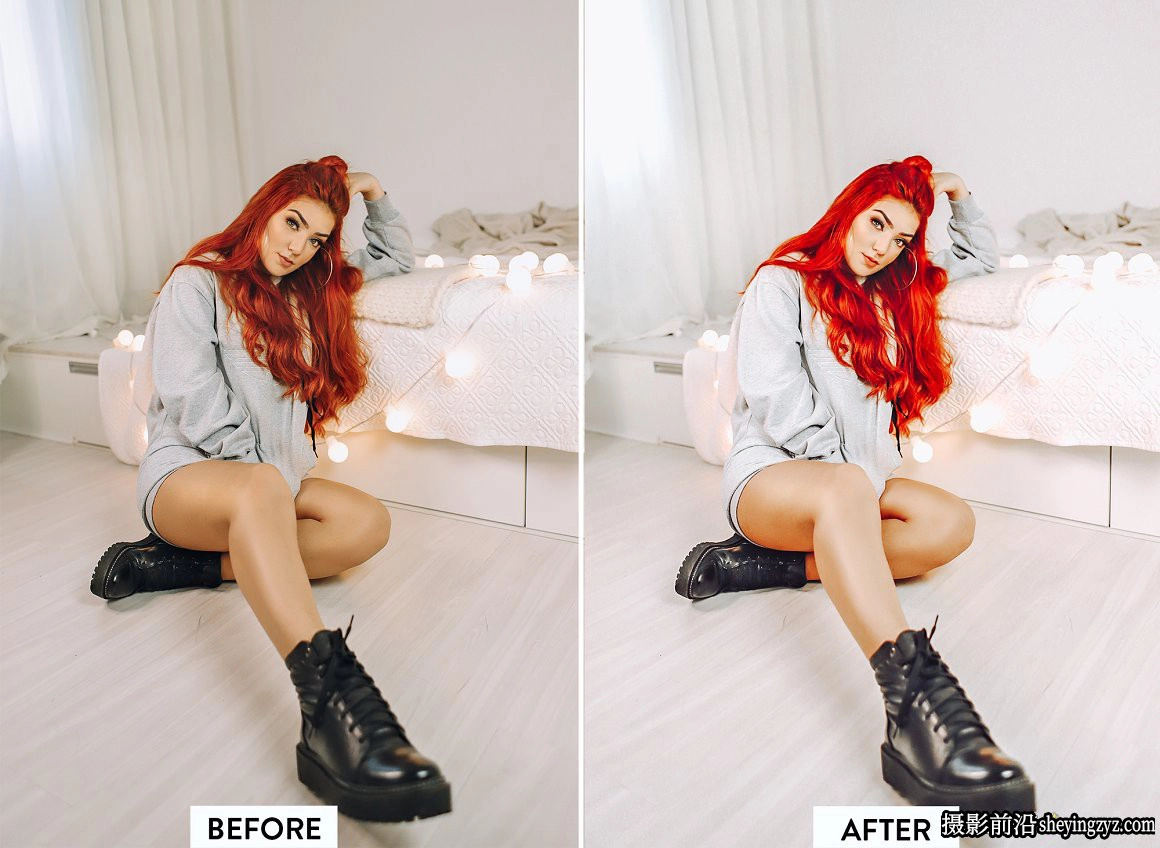 10种时尚人像通透暖色调调色Lightroom 预设 REDHEAD Lightroom Preset