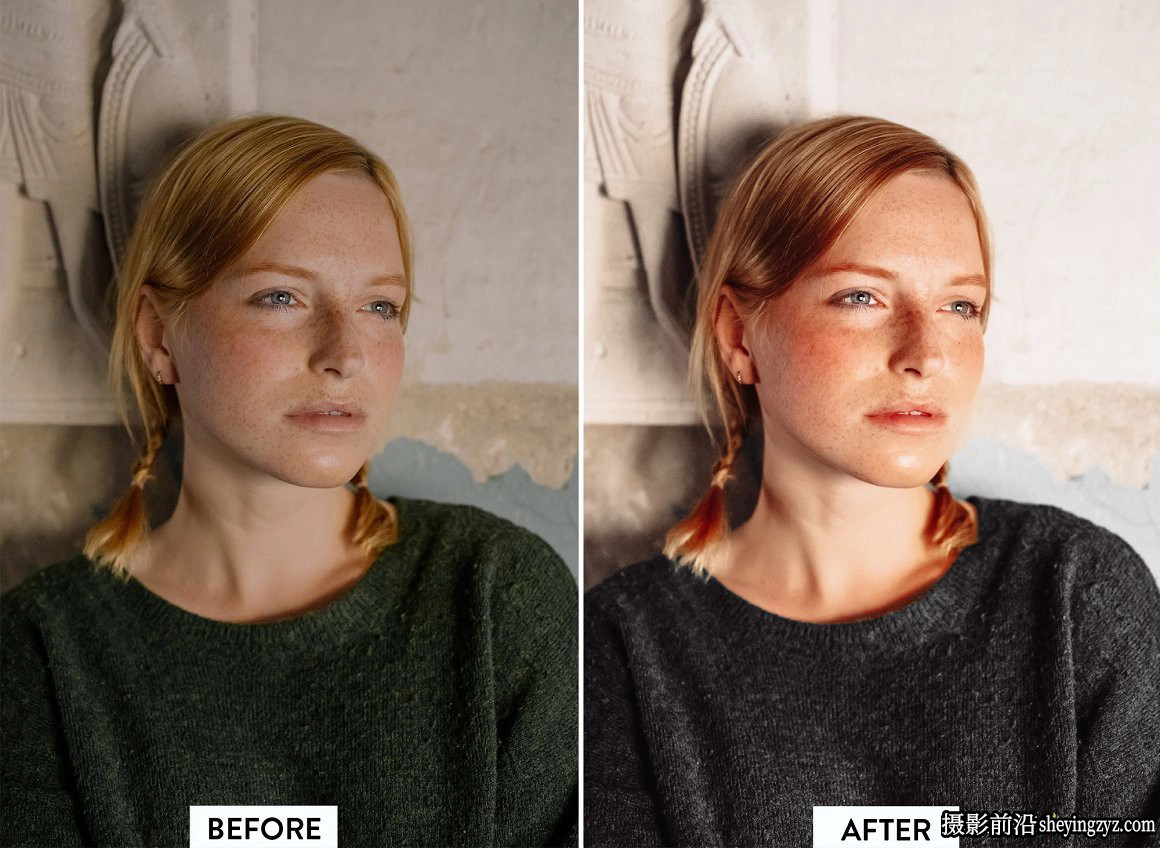 10种时尚人像通透暖色调调色Lightroom 预设 REDHEAD Lightroom Preset