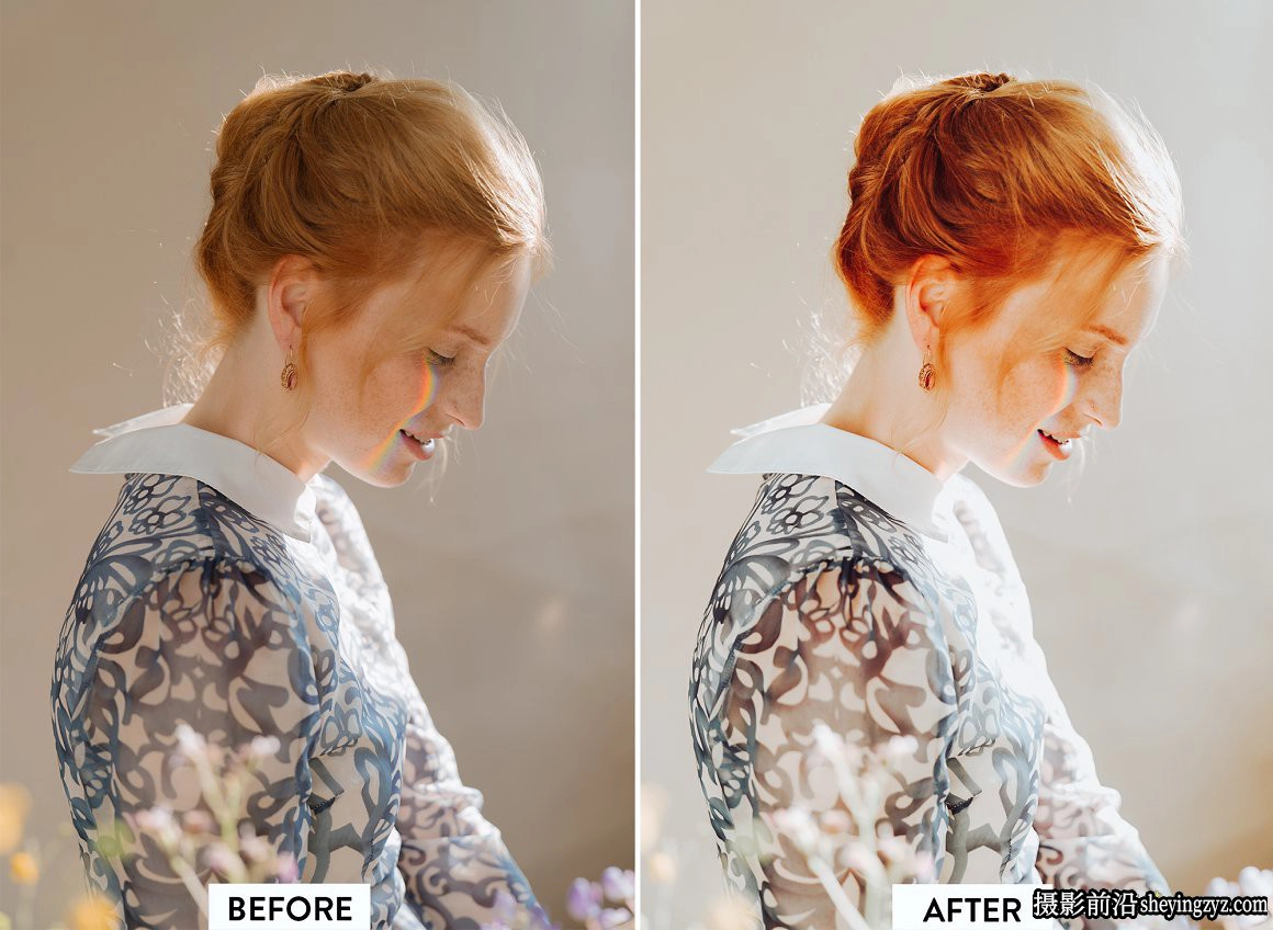 10种时尚人像通透暖色调调色Lightroom 预设 REDHEAD Lightroom Preset