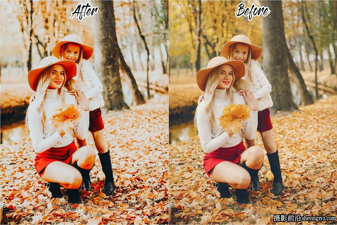15种秋季家庭人像外拍摄影LR预设 THE AUTUMN LIGHTROOM PRESETS
