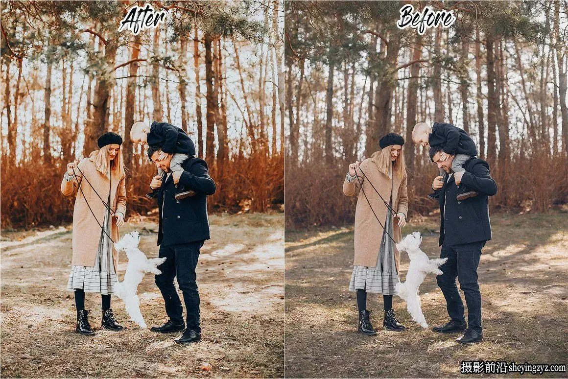 15种秋季家庭人像外拍摄影LR预设 THE AUTUMN LIGHTROOM PRESETS