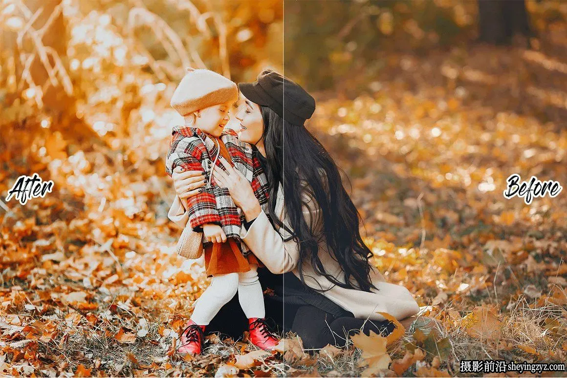 15种秋季家庭人像外拍摄影LR预设 THE AUTUMN LIGHTROOM PRESETS