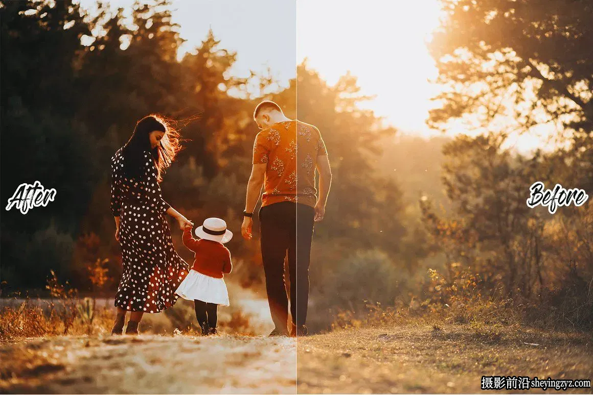 15种秋季家庭人像外拍摄影LR预设 THE AUTUMN LIGHTROOM PRESETS
